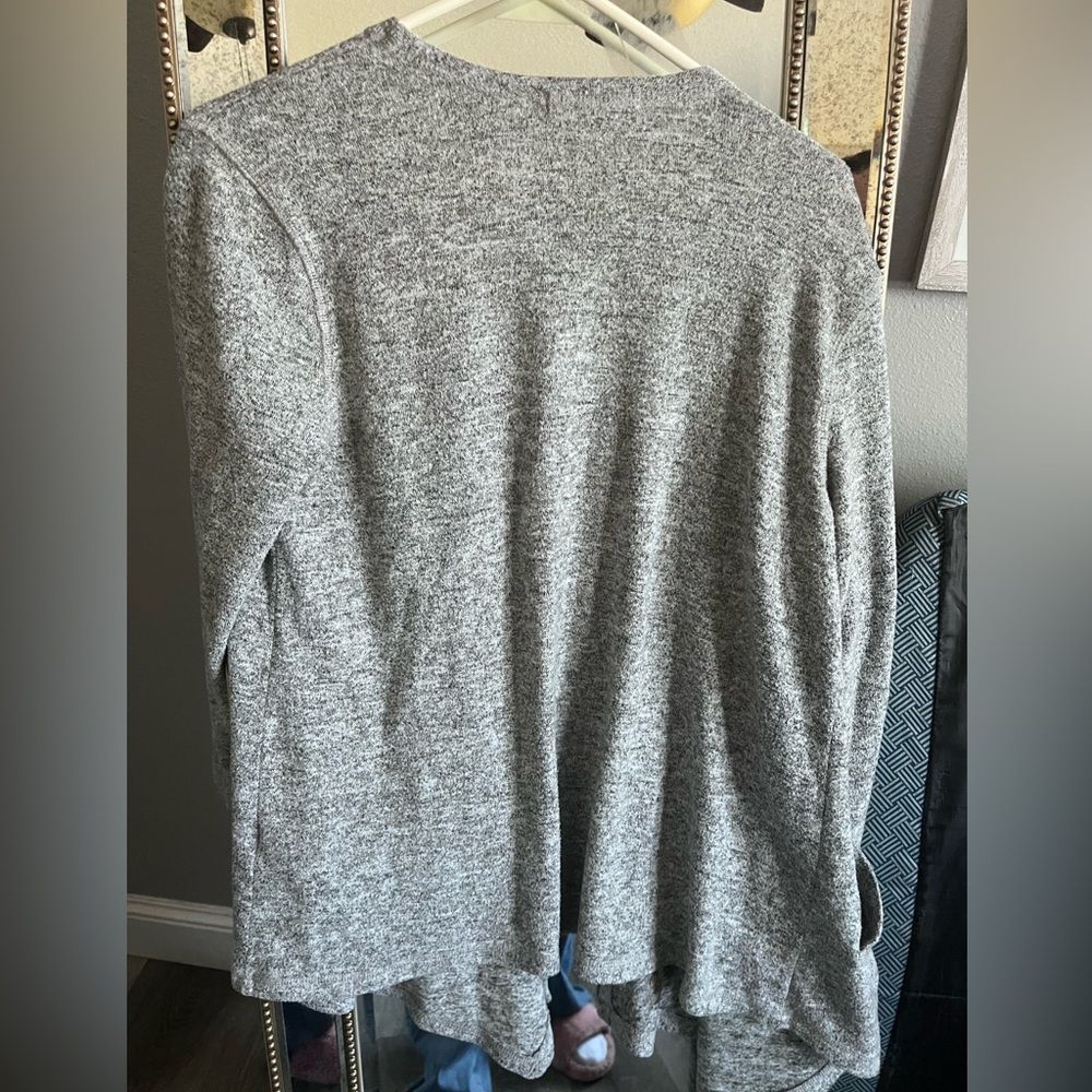 Simply Noelle heather grey open front Cardigan size medium 8-10 - Picture 4 of 4